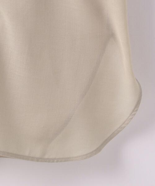 green label relaxing（グリーンレーベルリラクシング）の「FM ウーステッド ボイル シャツ ワンピース（ワンピース・レディース・オフホワイト/ブラウン/その他1/ブラック・FREE）」の20枚目の写真