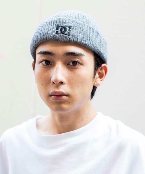 DC（ディーシー）の「∴WEGO/DC 別注2WAYショートニットキャップ（ニットキャップ/ビーニー・メンズ・オレンジ/ブラック/杢グレー・FREE）」の3枚目の写真