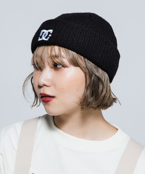 DC（ディーシー）の「∴WEGO/DC 別注2WAYショートニットキャップ（ニットキャップ/ビーニー・メンズ・オレンジ/ブラック/杢グレー・FREE）」の2枚目の写真