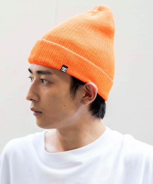 DC（ディーシー）の「∴WEGO/DC 別注2WAYショートニットキャップ（ニットキャップ/ビーニー・メンズ・オレンジ/ブラック/杢グレー・FREE）」の12枚目の写真