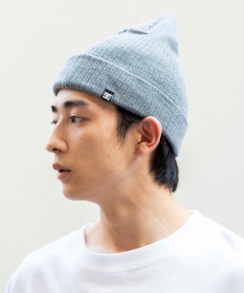 DC（ディーシー）の「∴WEGO/DC 別注2WAYショートニットキャップ（ニットキャップ/ビーニー・メンズ・オレンジ/ブラック/杢グレー・FREE）」の5枚目の写真