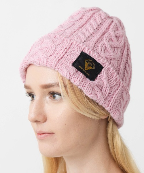 HIGHLAND 2000(ハイランドトゥーサウザンド)の「HIGHLAND 2000 アルパカウール ニット帽 ボブキャップ(ニットキャップ/ビーニー・レディース・ライトグレー/ホワイト/ネイビー/ライトブルー/ダークグリーン/オリーブ/カーキ/オレンジ/イエロー/パープル/レッド/ブルー/チャコール/アクア/キャメル/ボルドー/ベビーピンク/ミント/ダークブルー/ブラック・FREE)」の17枚目の写真