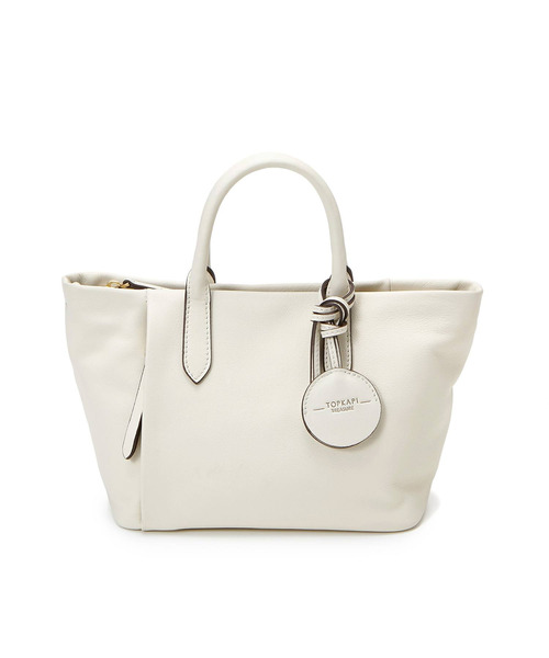 TOPKAPI(トプカピ)の「ソフトスムースレザー 2way ミニショルダーバッグ(ショルダーバッグ・レディース・ベージュ/クリーム/ブラック・FREE)」の3枚目の写真