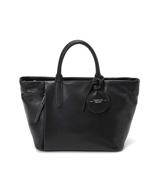 TOPKAPI(トプカピ)の「ソフトスムースレザー 2way ミニショルダーバッグ(ショルダーバッグ・レディース・ベージュ/クリーム/ブラック・FREE)」の1枚目の写真