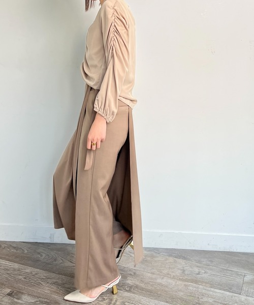 LADYMADE(レディメイド)の「スカートベルトレイヤードパンツ(その他パンツ・レディース・ブラック/ベージュ・S/M)」の17枚目の写真