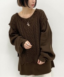 apres jour mignon | メニーウェイニット/ニットベスト＋プルオーバーセット【ZOZOTOWN限定アイテム】(ニット/セーター)