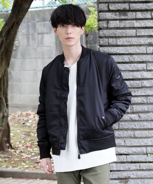 Ma 1 中綿 パディング フライトジャケット ミリタリージャケット Ma 1 Topism トップイズム のファッション通販 Zozotown Ma 1 中綿 パディング フライトジャケット ミリタリージャケット Ma 1 Topism トップイズム のファッション通販 Zozotown