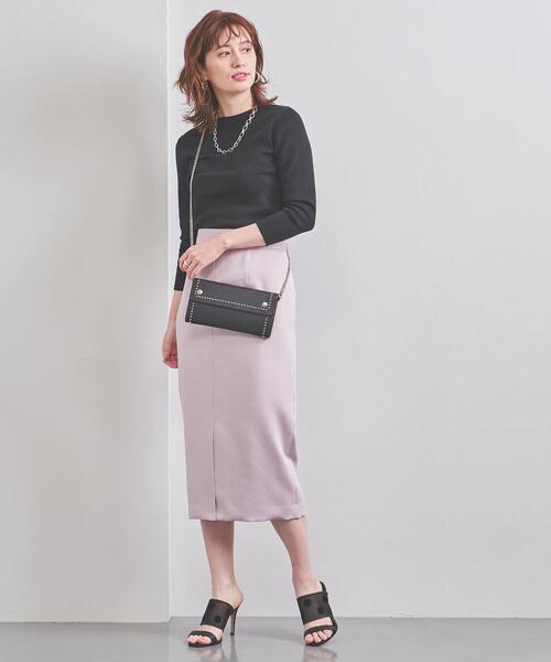 UNITED ARROWS（ユナイテッドアローズ）の「UBCB サテン フロントベントスカート◆（スカート・レディース・モカ/ナチュラル/ライラック・36/34/38/40）」の16枚目の写真