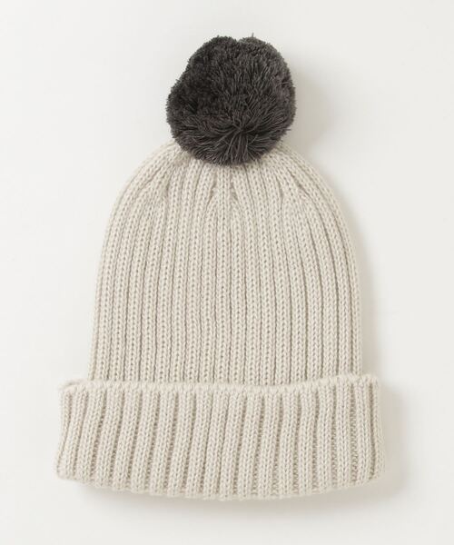 THE NORTH FACE(ザノースフェイス)の「Baby Cappucho Lid - NNB41800(ニットキャップ/ビーニー・キッズ・オフホワイト/ネイビー・FREE)」の3枚目の写真