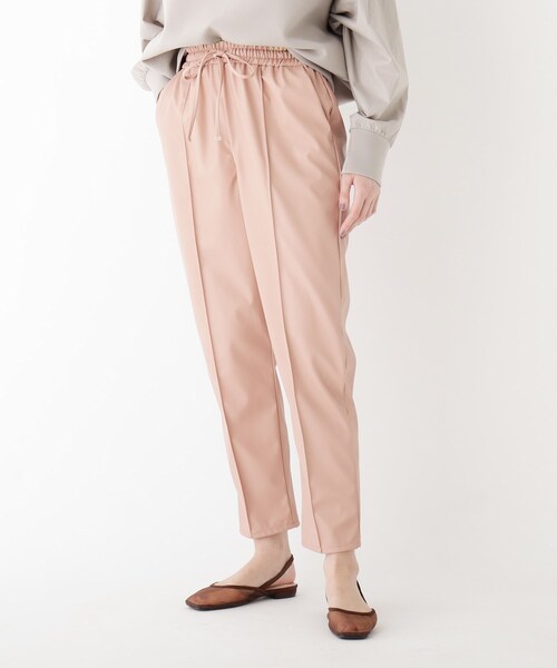 AG by aquagirl（エージーバイアクアガール）の「◆フェイクレザージョグパンツ（その他パンツ・レディース・オフホワイト/ライトオレンジ系/ガンメタ・38/36）」の3枚目の写真