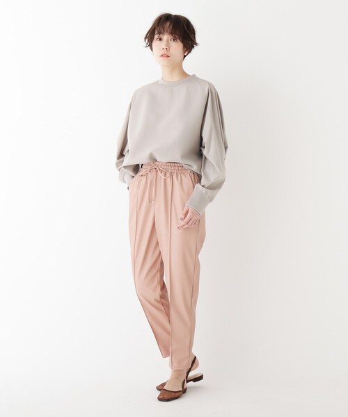 AG by aquagirl（エージーバイアクアガール）の「◆フェイクレザージョグパンツ（その他パンツ・レディース・オフホワイト/ライトオレンジ系/ガンメタ・38/36）」の8枚目の写真