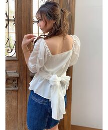 RESEXXY | カシュクールパワショルチュニック(シャツ/ブラウス)