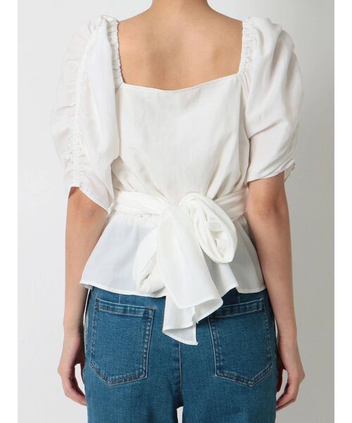 RESEXXY（リゼクシー）の「カシュクールパワショルチュニック（シャツ/ブラウス・レディース・ホワイト/ブラック/ミント・FREE）」の22枚目の写真