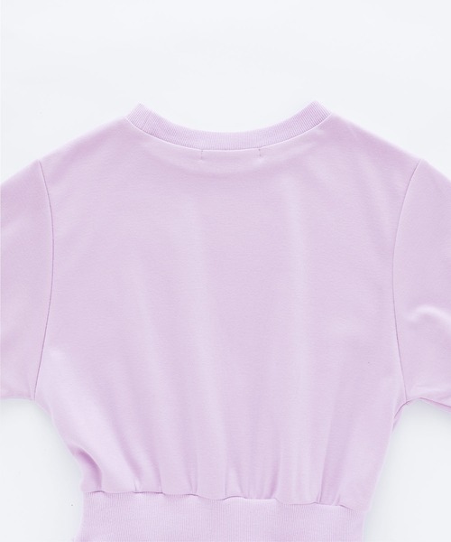 PURIL（ピュリル）の「【PURIL】パフスリーブ スウェット フレア半袖ワンピース（ワンピース・レディース・ベージュ/ネイビー/ブラック/パープル・L/S/XS/M）」の17枚目の写真