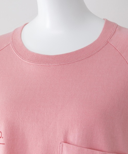 MILKFED.（ミルクフェド）の「PRINTED POCKET BIG TOP（Tシャツ/カットソー・レディース・ホワイト/ブラック/ベージュ/ピンク・ONE SIZE）」の12枚目の写真