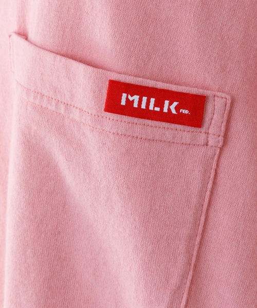MILKFED.（ミルクフェド）の「PRINTED POCKET BIG TOP（Tシャツ/カットソー・レディース・ホワイト/ブラック/ベージュ/ピンク・ONE SIZE）」の15枚目の写真