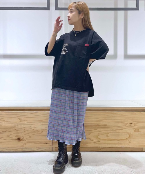 MILKFED.（ミルクフェド）の「PRINTED POCKET BIG TOP（Tシャツ/カットソー・レディース・ホワイト/ブラック/ベージュ/ピンク・ONE SIZE）」の21枚目の写真