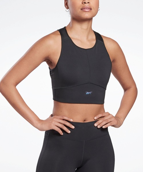 Reebok（リーボック）の「ラン ハイインパクトブラ / Run High-Impact Bra（スポーツブラ・レディース・ブラック/コーラル・SMALL/MEDIUM/LARGE/X-LARGE/X-SMALL）」の2枚目の写真