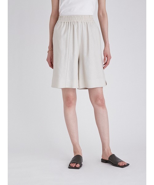 Mila Owen(ミラオーウェン)の「ウエストゴム脇スリットハーフパンツ(その他パンツ・レディース・ブラック/グリーン/アイボリー・1/0)」の15枚目の写真