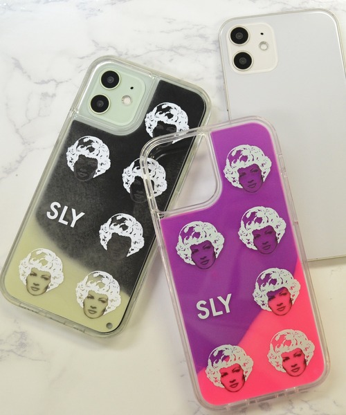 SLY（スライ）の「iPhone13 iPhone12 iPhone12Pro iPhone12mini iPhone12ProMax iPhoneSE(第2世代/第3世代) ケース SLY [ネオンサンド/face]（スマホケース/カバー・レディース・ピンク/ブラック・D/B/C/A/K）」の4枚目の写真