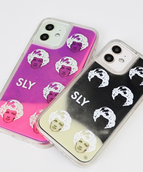 SLY（スライ）の「iPhone13 iPhone12 iPhone12Pro iPhone12mini iPhone12ProMax iPhoneSE(第2世代/第3世代) ケース SLY [ネオンサンド/face]（スマホケース/カバー・レディース・ピンク/ブラック・D/B/C/A/K）」の3枚目の写真