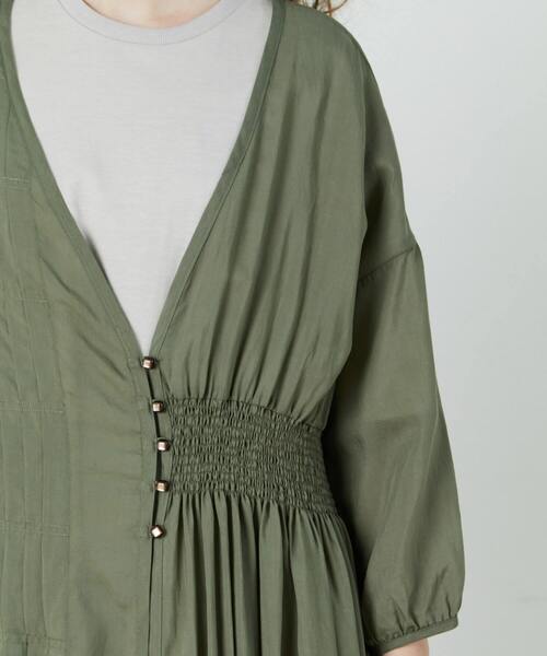 FRAPBOIS(フラボア)の「プールガウン(その他アウター・レディース・グリーン/ブラック・1)」の9枚目の写真