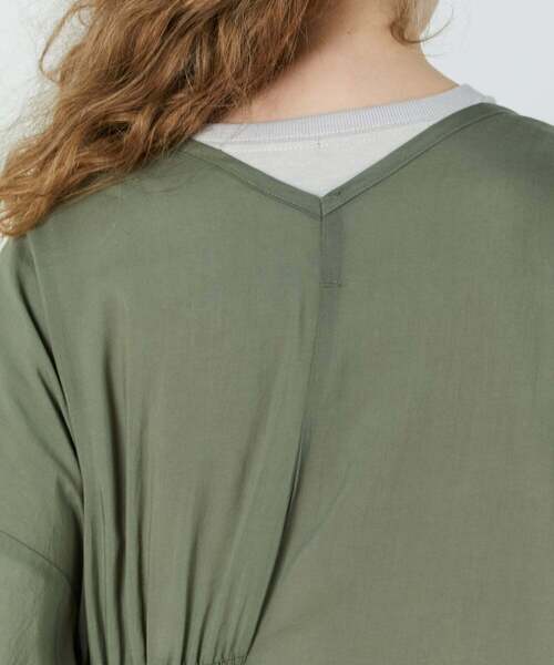 FRAPBOIS(フラボア)の「プールガウン(その他アウター・レディース・グリーン/ブラック・1)」の3枚目の写真