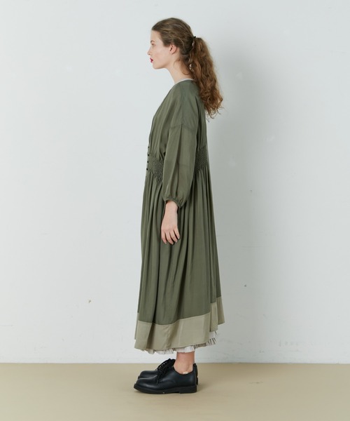 FRAPBOIS(フラボア)の「プールガウン(その他アウター・レディース・グリーン/ブラック・1)」の16枚目の写真