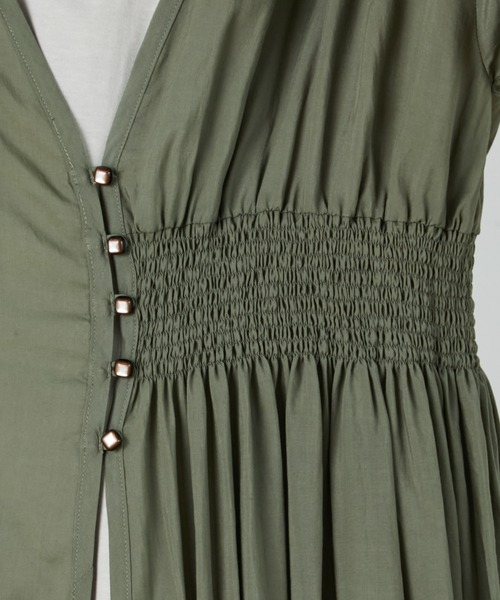 FRAPBOIS(フラボア)の「プールガウン(その他アウター・レディース・グリーン/ブラック・1)」の15枚目の写真