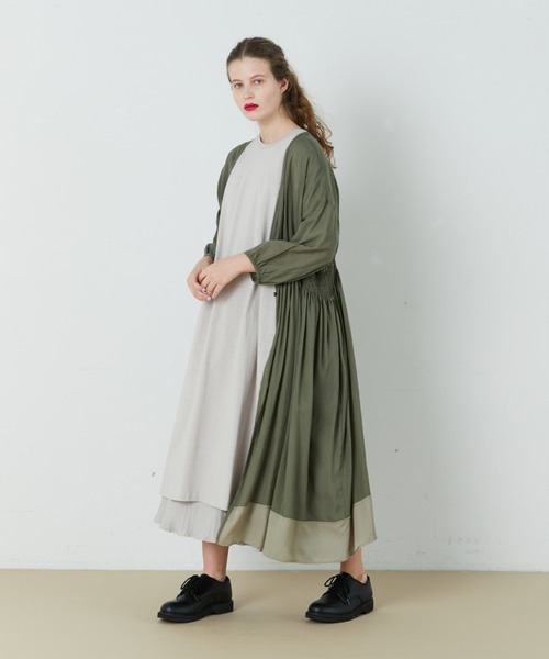 FRAPBOIS(フラボア)の「プールガウン(その他アウター・レディース・グリーン/ブラック・1)」の17枚目の写真