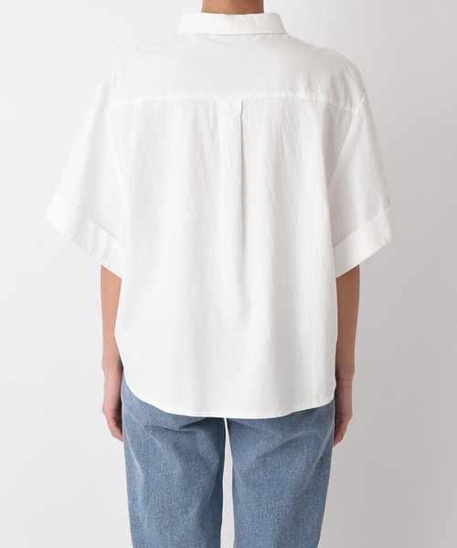 AKTE（アクテ）の「ロールアップボックスシルエットシャツ（シャツ/ブラウス・レディース・ホワイト/ブラック・FREE）」の18枚目の写真