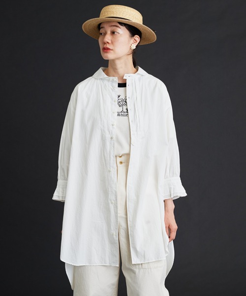Malle（マル）の「malle コットンポプリン チュニックシャツ（シャツ 