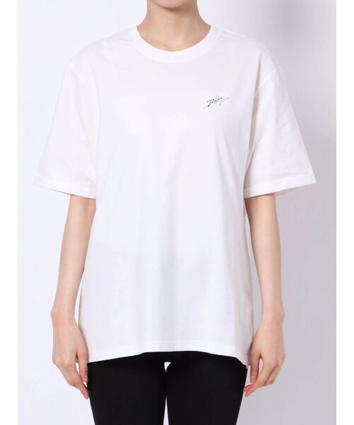 MURUA（ムルーア）の「【MURUA×山代エンナ】サンフラワーTシャツ（Tシャツ/カットソー・レディース・ホワイト/ダークグレー・FREE）」の18枚目の写真