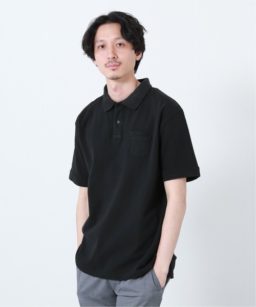 JOURNAL STANDARD(ジャーナルスタンダード)の「【CHARCOAL/チャコール】OC USA Pique ポロシャツ(ポロシャツ・メンズ・ライトグレー/ブラック・X-LARGE/LARGE/XX-LARGE)」の2枚目の写真