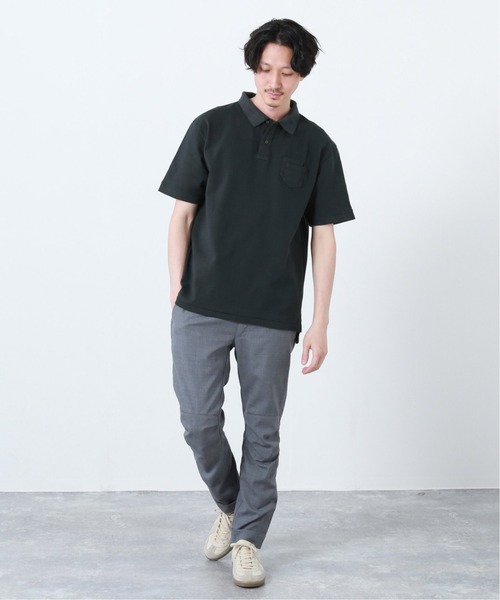 JOURNAL STANDARD(ジャーナルスタンダード)の「【CHARCOAL/チャコール】OC USA Pique ポロシャツ(ポロシャツ・メンズ・ライトグレー/ブラック・X-LARGE/LARGE/XX-LARGE)」の3枚目の写真