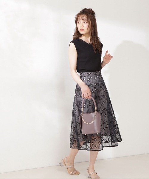 PROPORTION BODY DRESSING（プロポーションボディドレッシング）の「バックオープンリブテレコカットソー / 1211260602（Tシャツ/カットソー・レディース・ライトピンク/ブルー系その他/ブラック・SMALL/MEDIUM）」の6枚目の写真