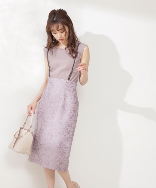 PROPORTION BODY DRESSING（プロポーションボディドレッシング）の「バックオープンリブテレコカットソー / 1211260602（Tシャツ/カットソー・レディース・ライトピンク/ブルー系その他/ブラック・SMALL/MEDIUM）」の18枚目の写真