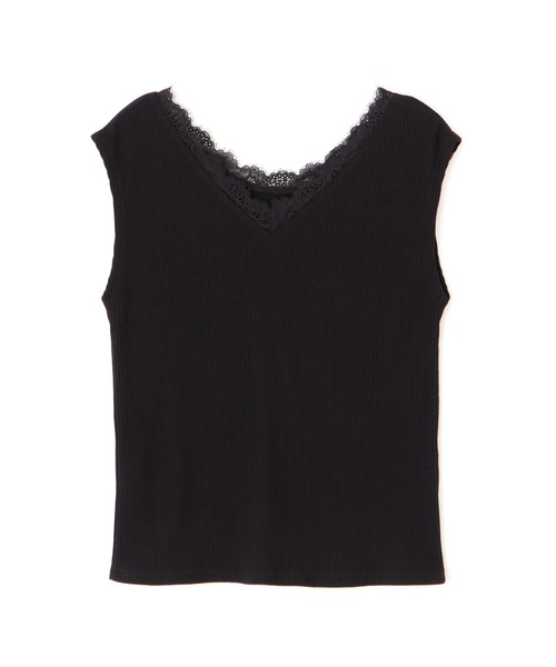 PROPORTION BODY DRESSING（プロポーションボディドレッシング）の「バックオープンリブテレコカットソー / 1211260602（Tシャツ/カットソー・レディース・ライトピンク/ブルー系その他/ブラック・SMALL/MEDIUM）」の7枚目の写真