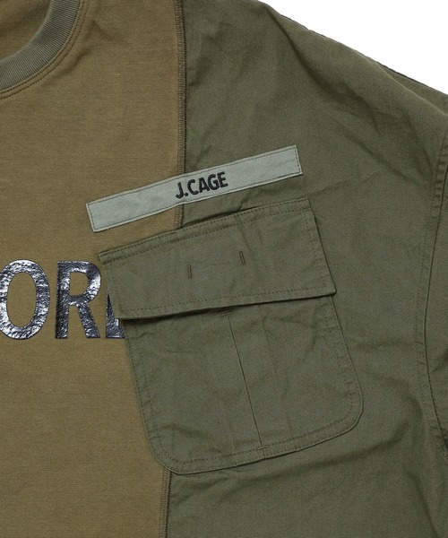 SIVA（シヴァ）の「SIVA シヴァ / JUNGLE-FATIGUE WIDE SHIRTS ジャングルファティーグワイドシャツ ビッグシルエットロンT / 21C-S-02-03（Tシャツ/カットソー・メンズ・サンドベージュ/オリーブドラブ/ブラック・FREE）」の10枚目の写真