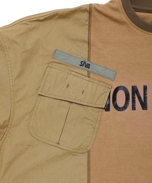 SIVA（シヴァ）の「SIVA シヴァ / JUNGLE-FATIGUE WIDE SHIRTS ジャングルファティーグワイドシャツ ビッグシルエットロンT / 21C-S-02-03（Tシャツ/カットソー・メンズ・サンドベージュ/オリーブドラブ/ブラック・FREE）」の21枚目の写真