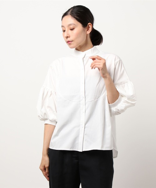 MAISON DE THERESE(メゾン ド テレーズ)の「ボリュームスリーブブラウス(シャツ/ブラウス・レディース・ホワイト・M/S/L)」の1枚目の写真