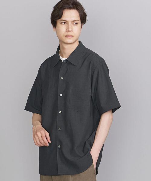 BEAUTY&YOUTH UNITED ARROWS(ビューティーアンドユースユナイテッドアローズ)の「BY ポリエステル ラミー リラックスレギュラー シャツ(シャツ/ブラウス・メンズ・ダークグレー/コバルトブルー・SMALL/MEDIUM/LARGE/X-LARGE)」の3枚目の写真