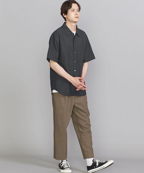 BEAUTY&YOUTH UNITED ARROWS(ビューティーアンドユースユナイテッドアローズ)の「BY ポリエステル ラミー リラックスレギュラー シャツ(シャツ/ブラウス・メンズ・ダークグレー/コバルトブルー・SMALL/MEDIUM/LARGE/X-LARGE)」の6枚目の写真