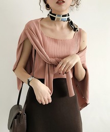 Girly Doll（ガーリードール）の「リブニットタンクトップ（タンクトップ・レディース）」