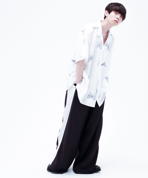 0658（ゼロロクゴーハチ）の「0658/ゼロロクゴーハチ/Butterfly open collar shirt（シャツ/ブラウス・レディース・ホワイト・FREE）」の5枚目の写真