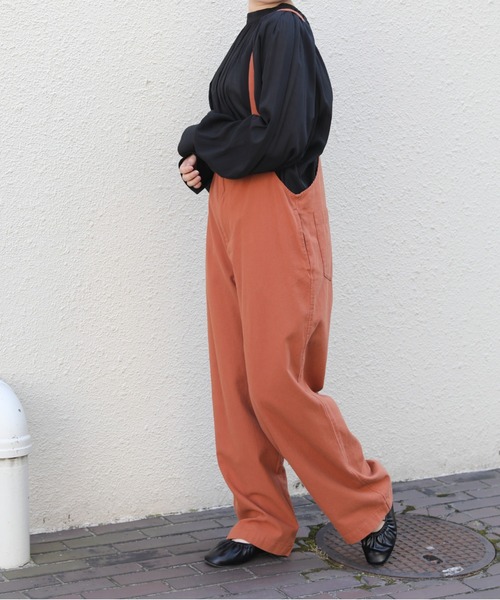 sakishimatokyo（サキシマトーキョー）の「【ZOZO限定】サキシマamp「サンドウォッシュサロペットパンツ」（サロペット/オーバーオール・レディース・グレー/オフホワイト/オレンジ・FREE）」の3枚目の写真