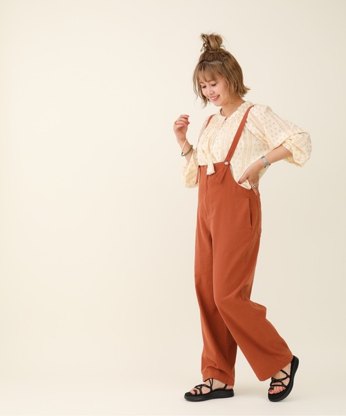 sakishimatokyo（サキシマトーキョー）の「【ZOZO限定】サキシマamp「サンドウォッシュサロペットパンツ」（サロペット/オーバーオール・レディース・グレー/オフホワイト/オレンジ・FREE）」の15枚目の写真