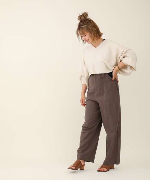 sakishimatokyo（サキシマトーキョー）の「【ZOZO限定】サキシマamp「サンドウォッシュサロペットパンツ」（サロペット/オーバーオール・レディース・グレー/オフホワイト/オレンジ・FREE）」の10枚目の写真