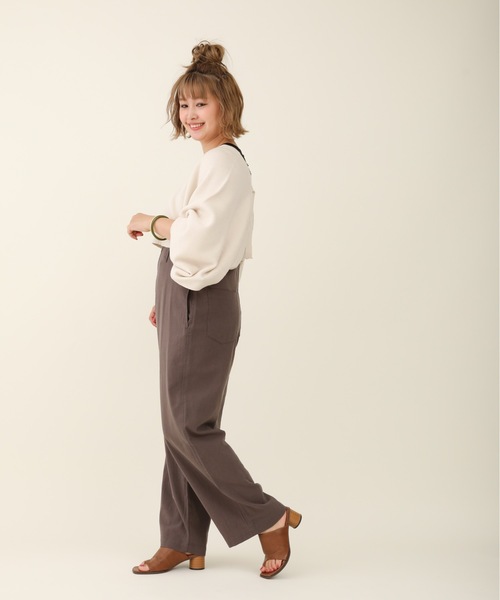 sakishimatokyo（サキシマトーキョー）の「【ZOZO限定】サキシマamp「サンドウォッシュサロペットパンツ」（サロペット/オーバーオール・レディース・グレー/オフホワイト/オレンジ・FREE）」の7枚目の写真