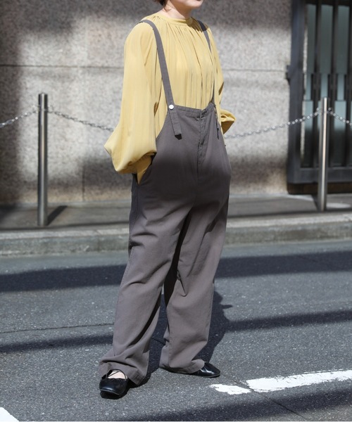 sakishimatokyo（サキシマトーキョー）の「【ZOZO限定】サキシマamp「サンドウォッシュサロペットパンツ」（サロペット/オーバーオール・レディース・グレー/オフホワイト/オレンジ・FREE）」の22枚目の写真